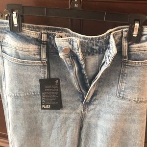 Paige Leenah Slim Wide Leg Jeans
